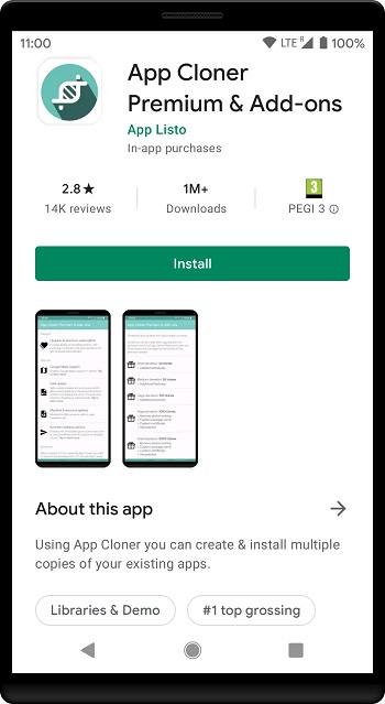 tai app cloner premium cho android