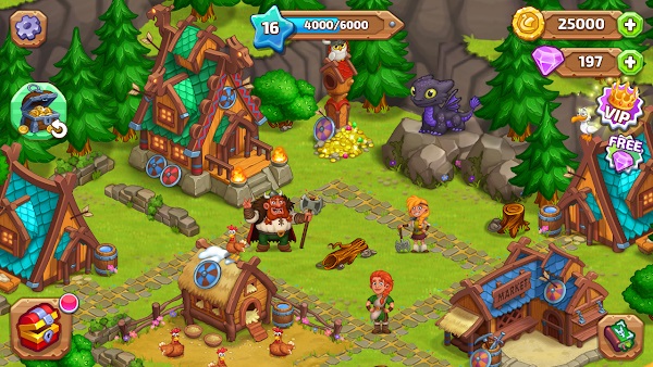Vikings and Dragon Island Farm mod apk
